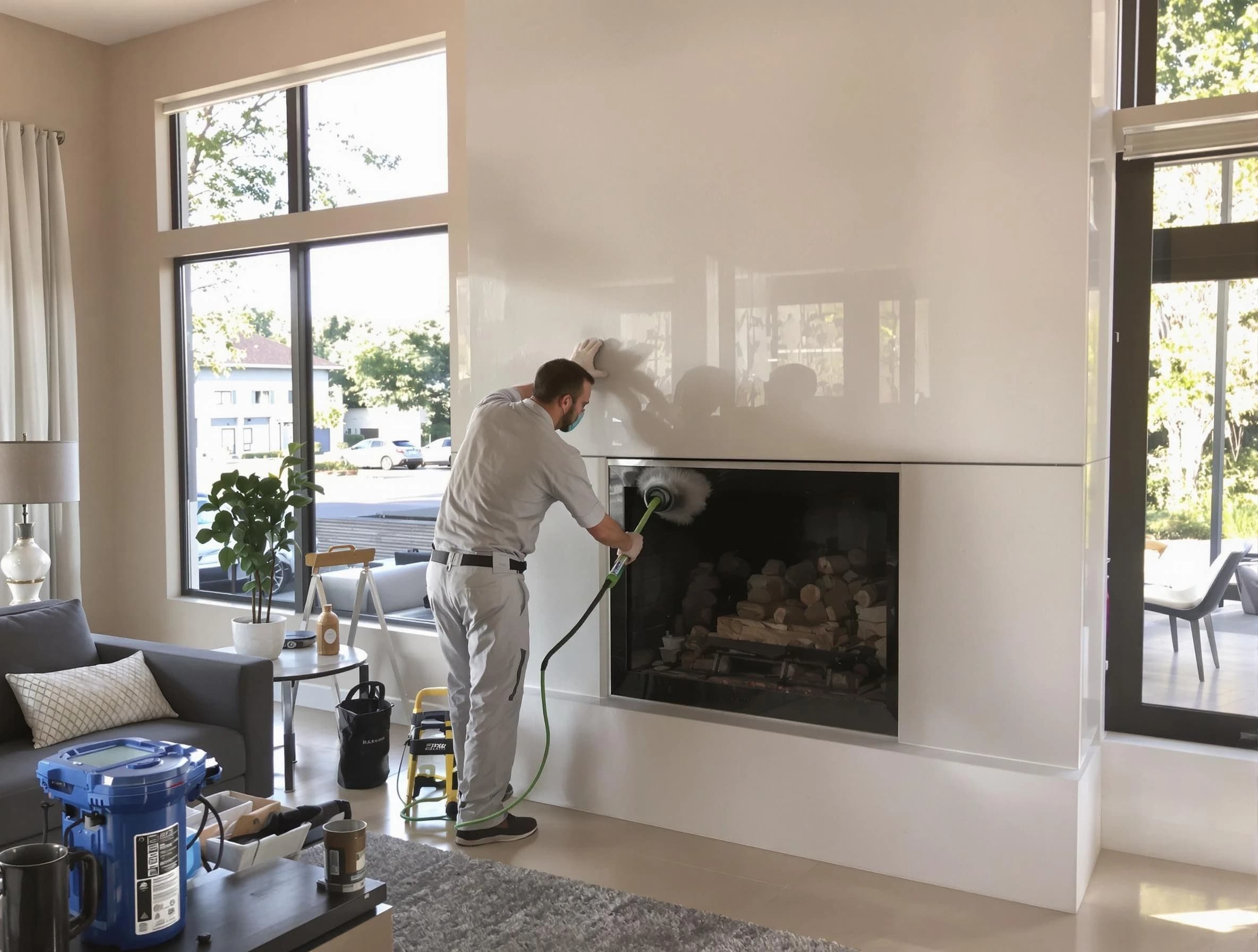 Gallatin Chimney Sweep performing thorough soot removal in Gallatin, TN