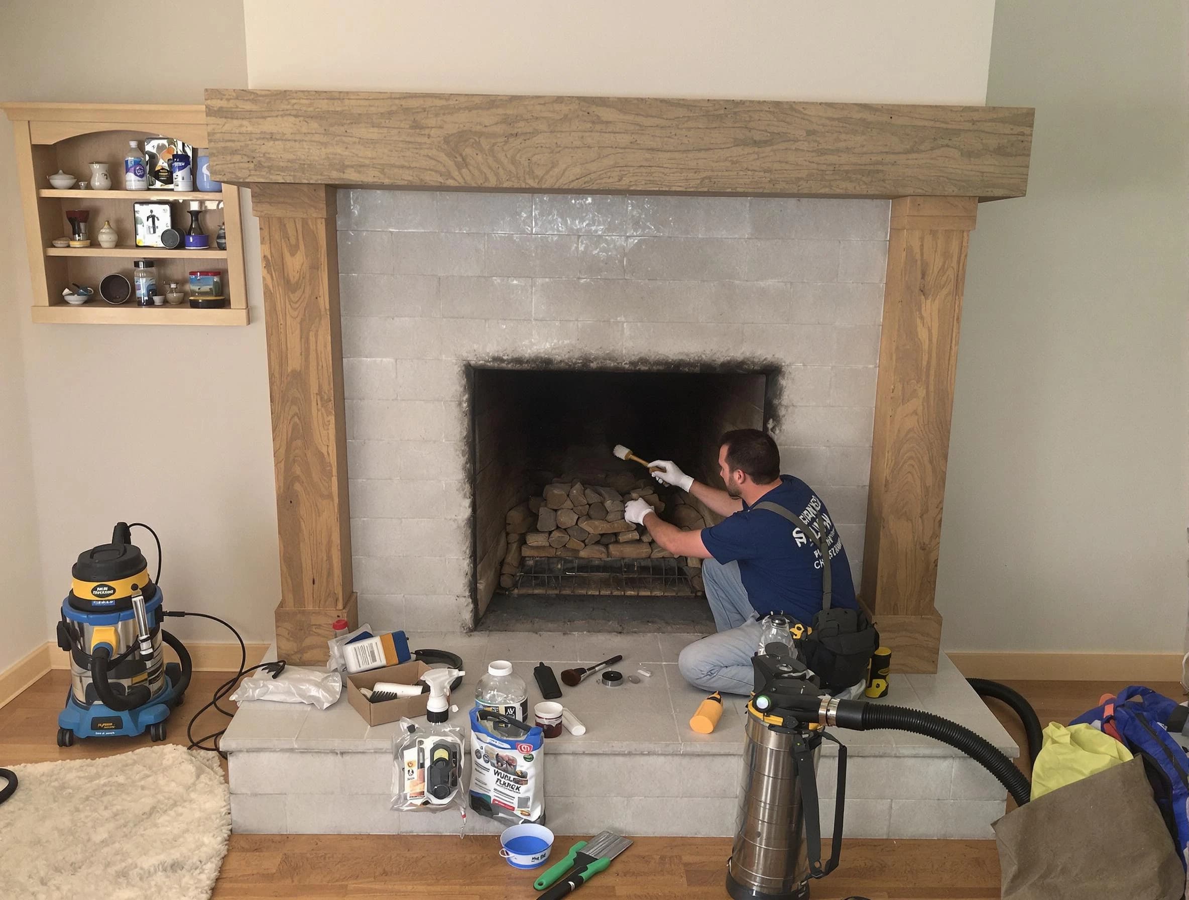 Detailed creosote removal process by Gallatin Chimney Sweep in Gallatin, TN