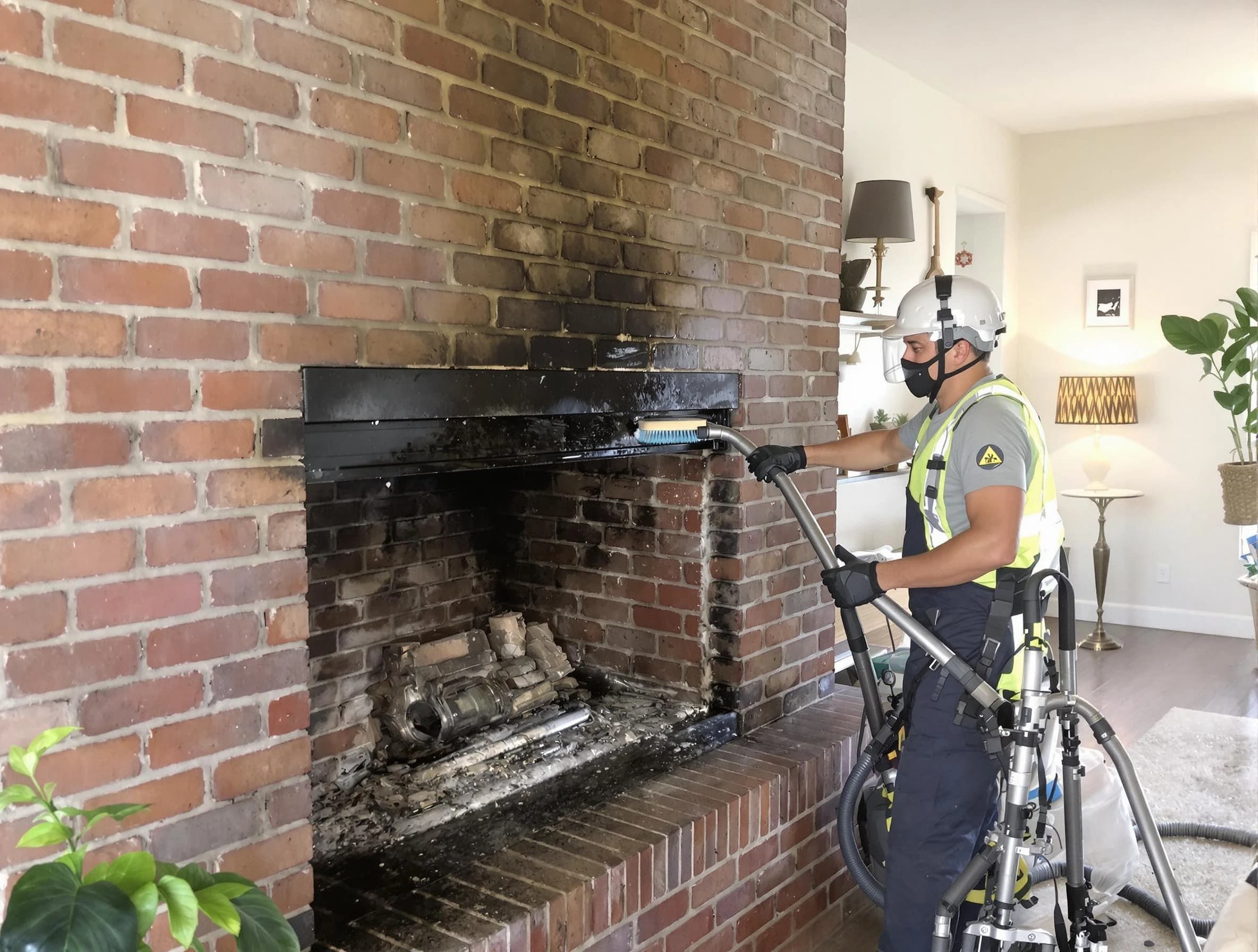Gallatin Chimney Sweep providing fireplace cleaning services in Gallatin, TN