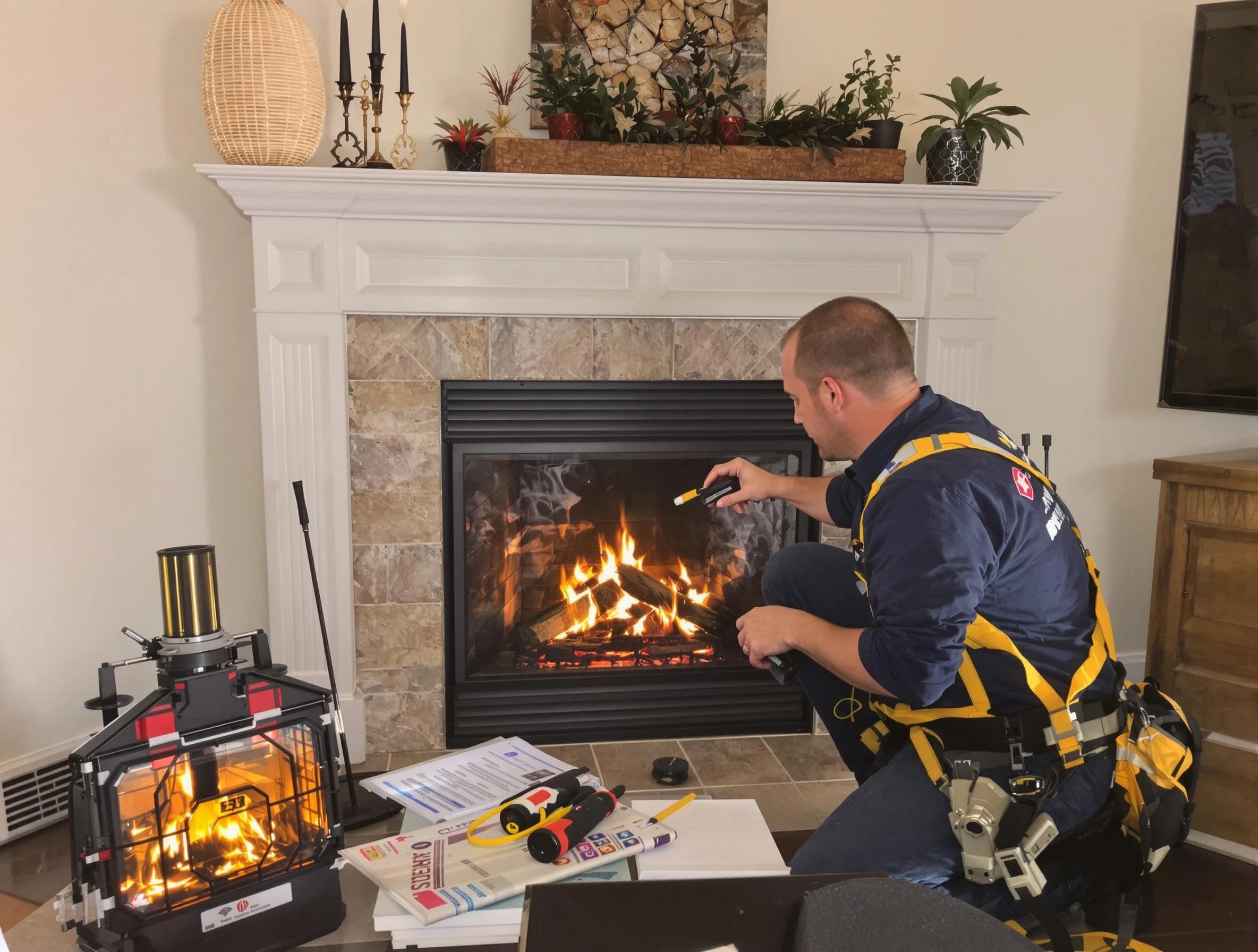 Safety-focused fireplace inspection by Gallatin Chimney Sweep in Gallatin, TN