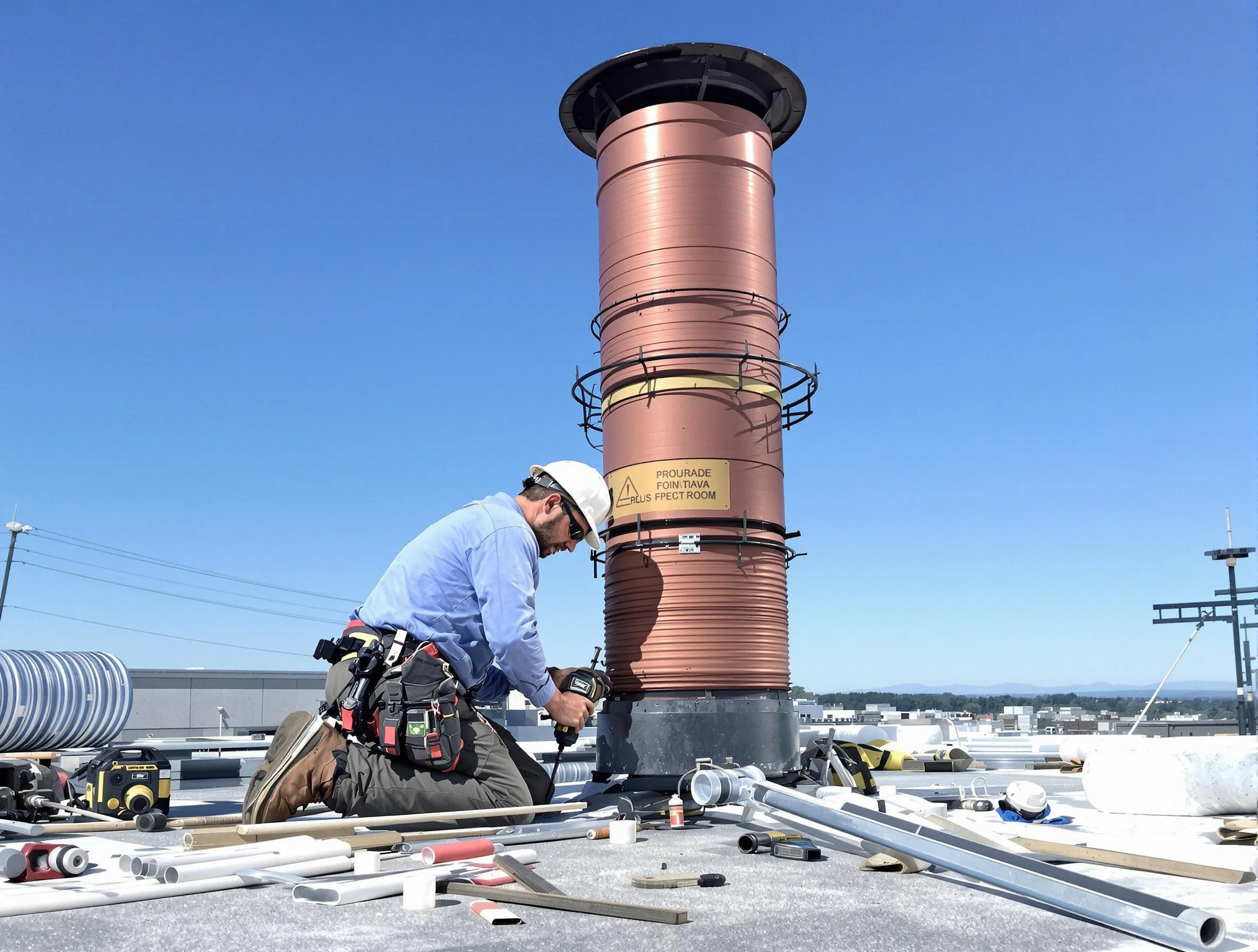 Installed chimney liner by Gallatin Chimney Sweep in Gallatin, TN