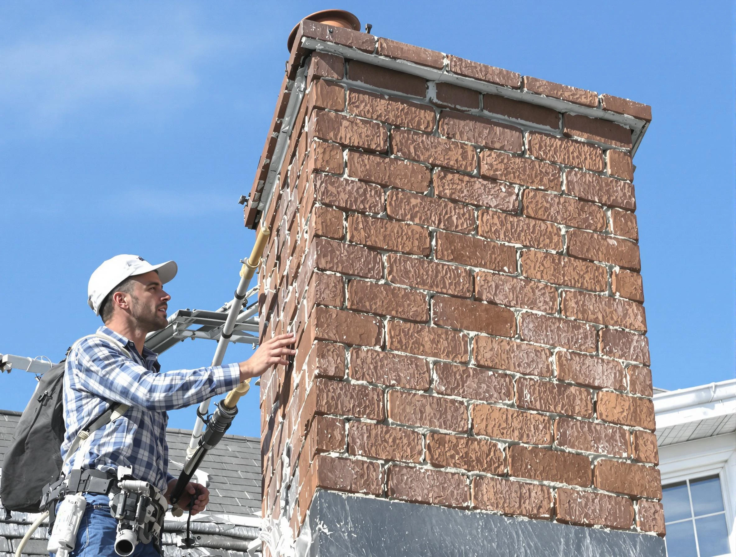 Brickwork for a chimney rebuild by Gallatin Chimney Sweep in Gallatin, TN