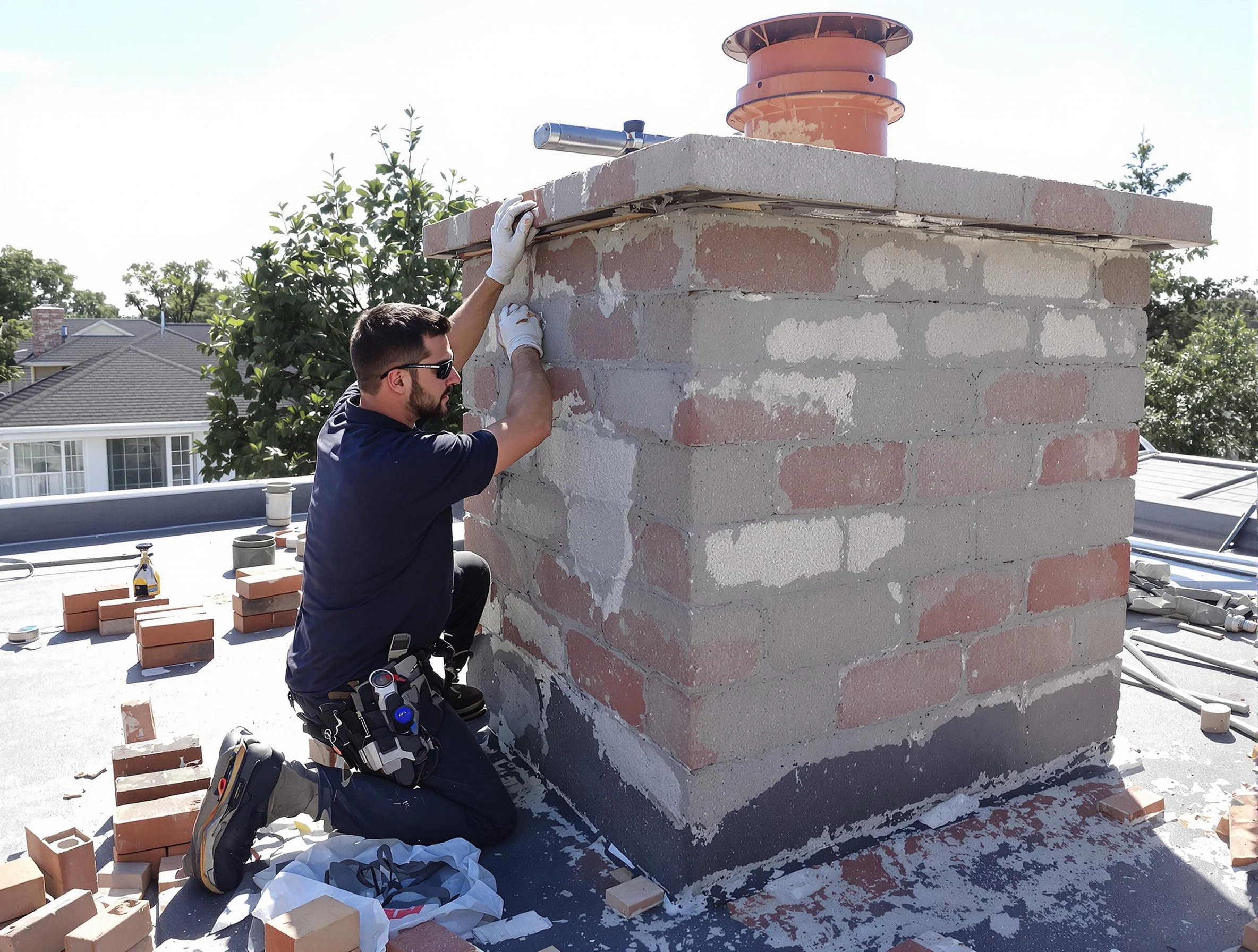 Advanced chimney repair process by Gallatin Chimney Sweep in Gallatin, TN
