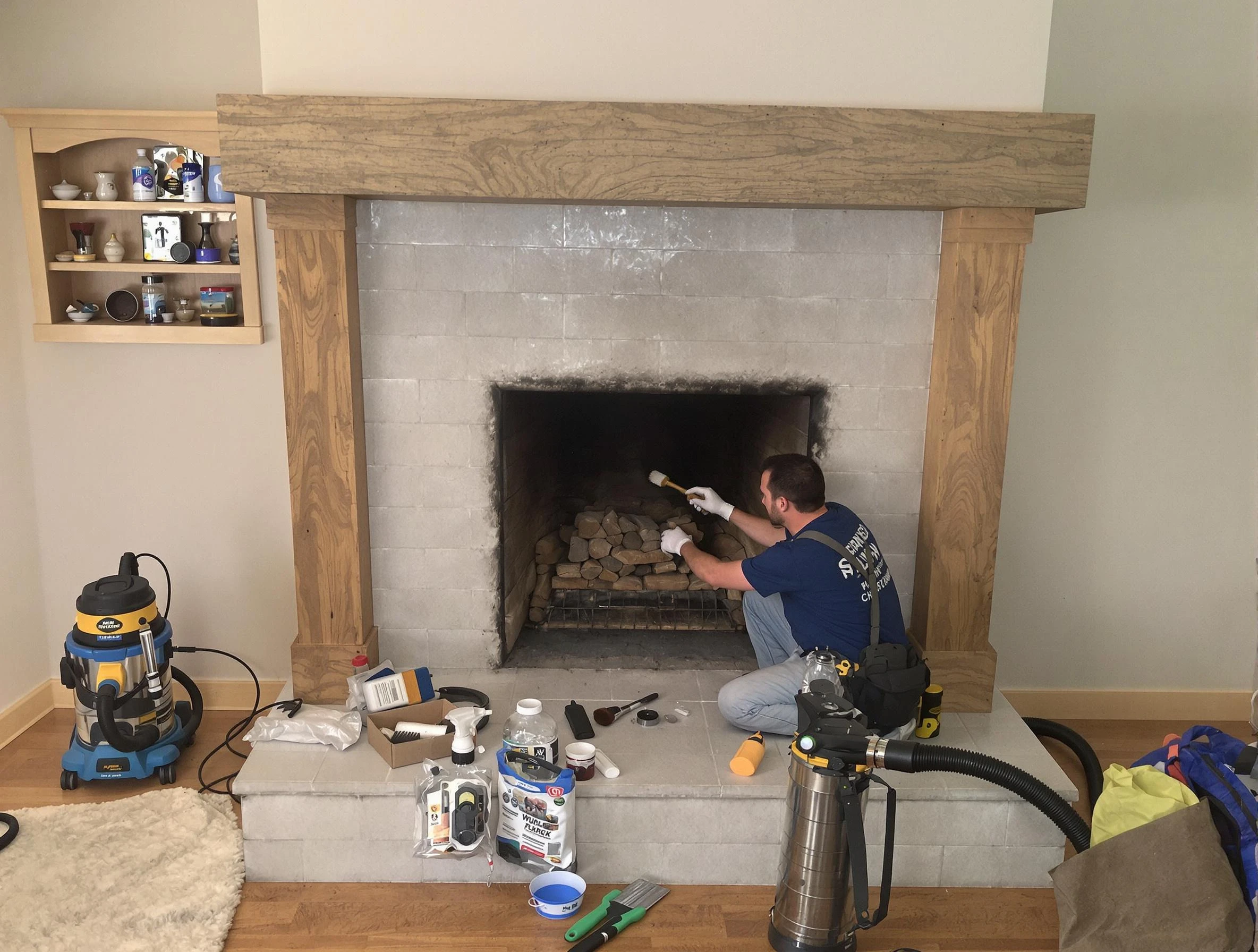 Detailed creosote removal process by Gallatin Chimney Sweep in Gallatin, TN